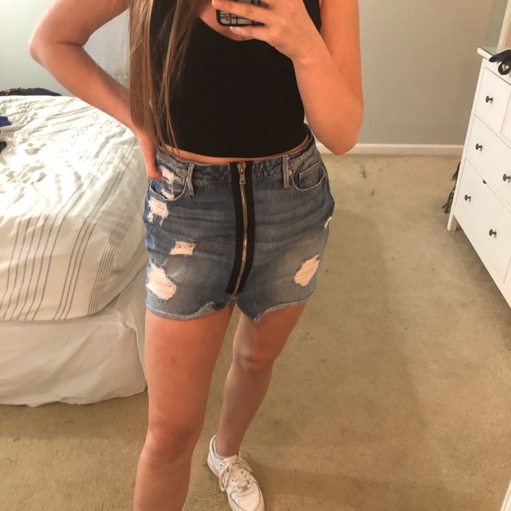 good american jean skirt